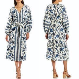 knee length dresses for ladies Lucy Linen Midi Kaftan main image 0